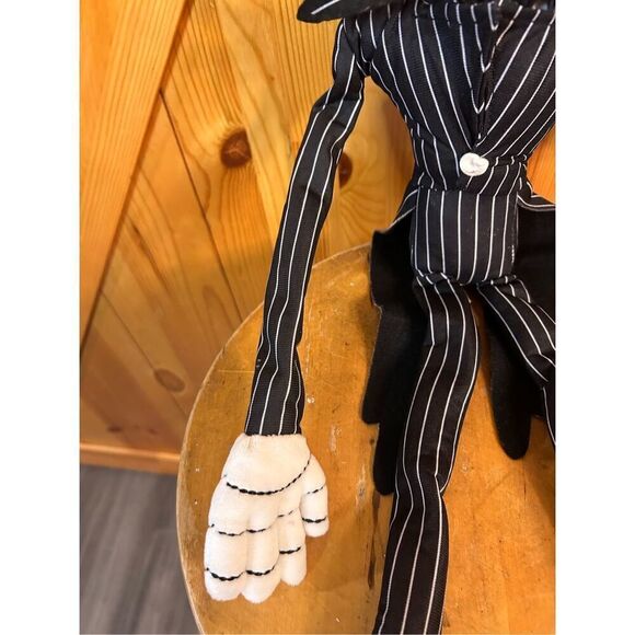 NIGHTMARE BEFORE CHRISTMAS Jack Skellington 26" Bendy Plush POSEABLE Disney (427 - Picture 4 of 10